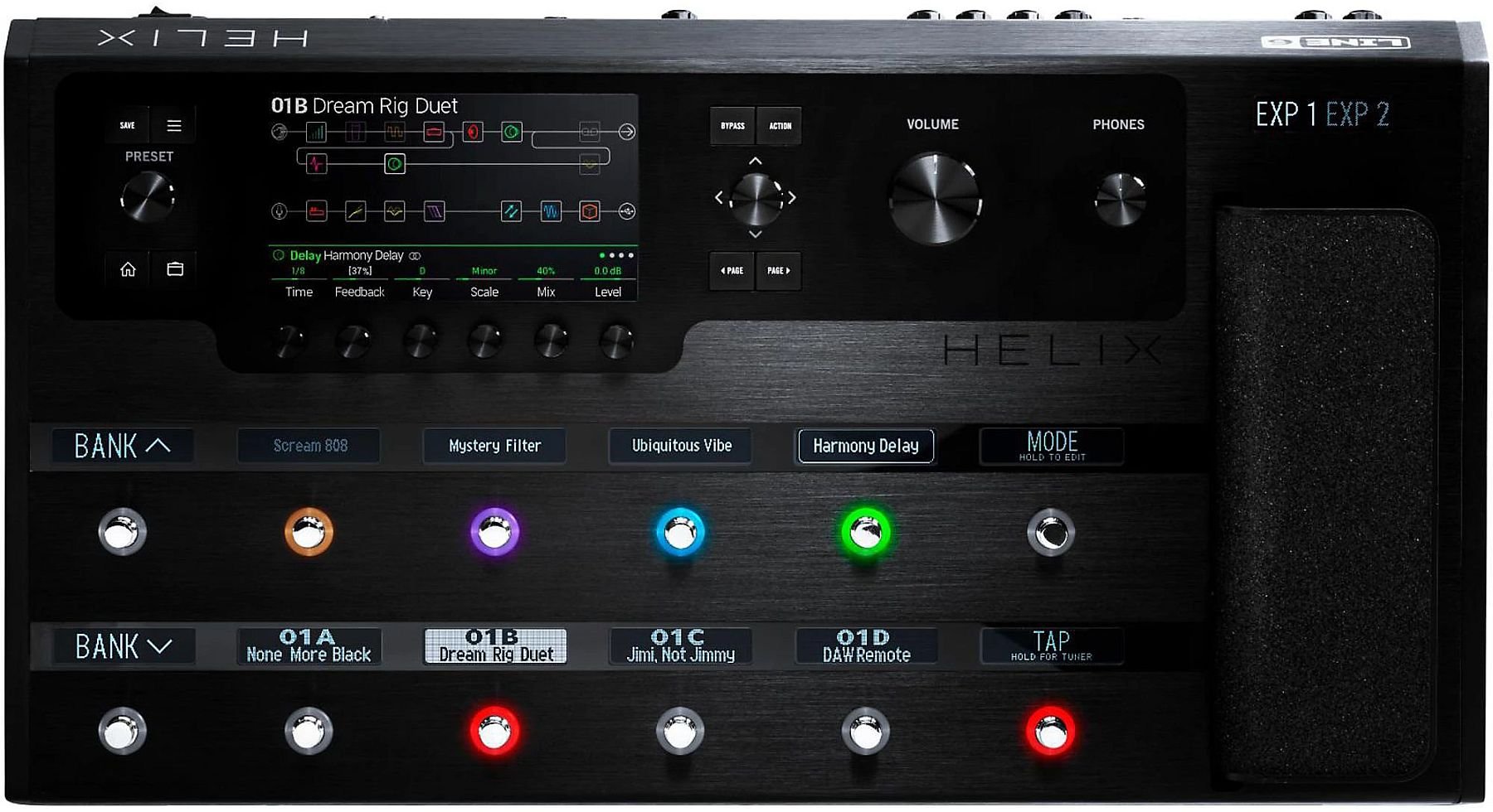 Line 6 HELIX Guitar Multi-Effects Floor Processor - 614252302692