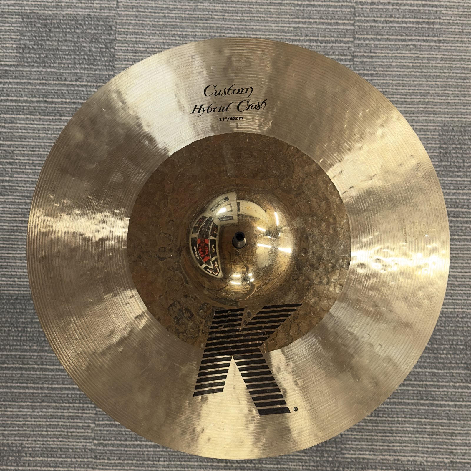 ZILDJIAN K1217 17 K CUSTOM HYBRID CRASH FLOOR DEMO - 1188g
