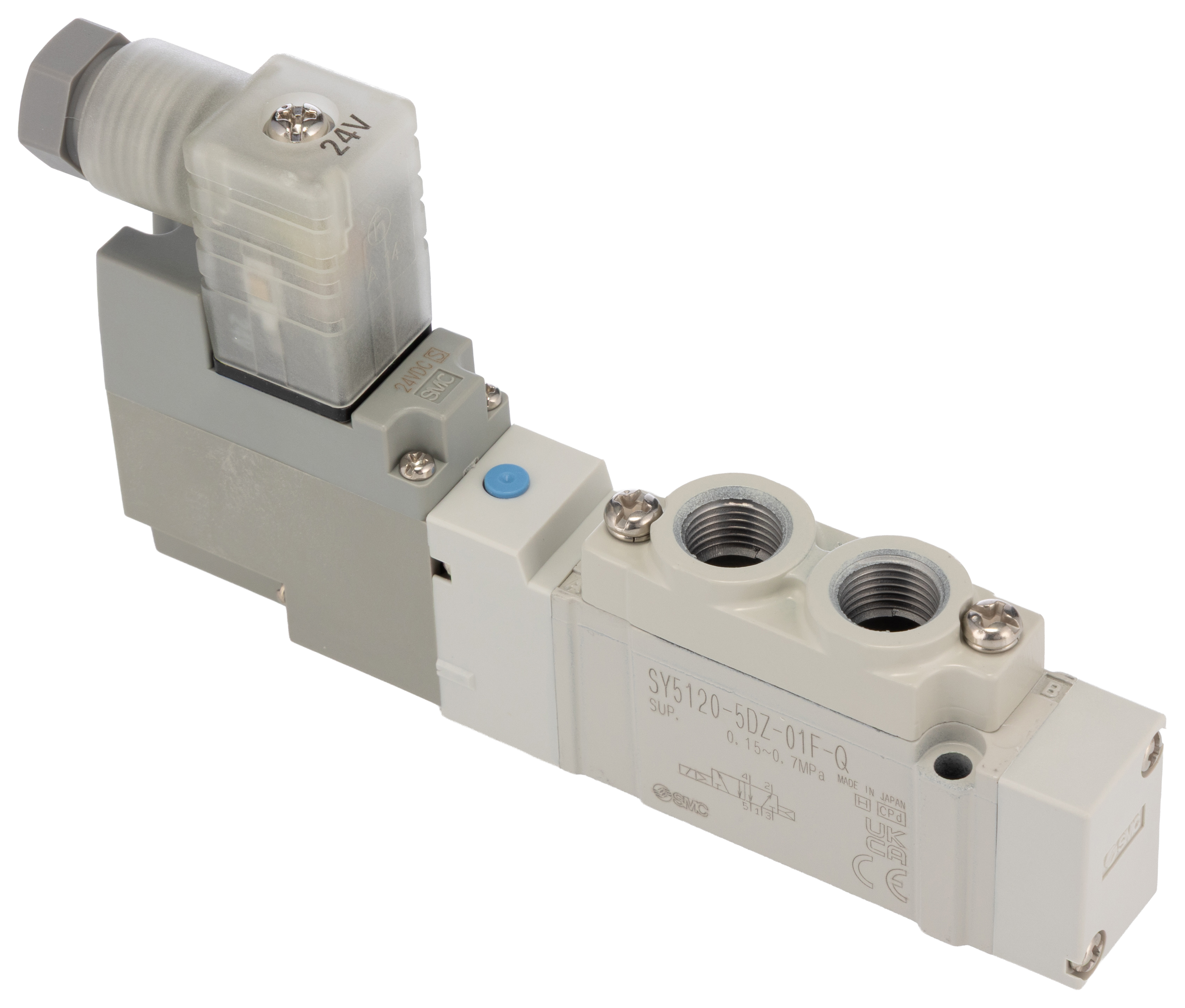 SY5120-5DZ-01F-Q | SMC 5/2 Pneumatic Solenoid Valve - Solenoid