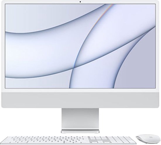 Apple iMac 24 inch (2021) - M1 chip - 16GB RAM - 1TB SSD - Zilver