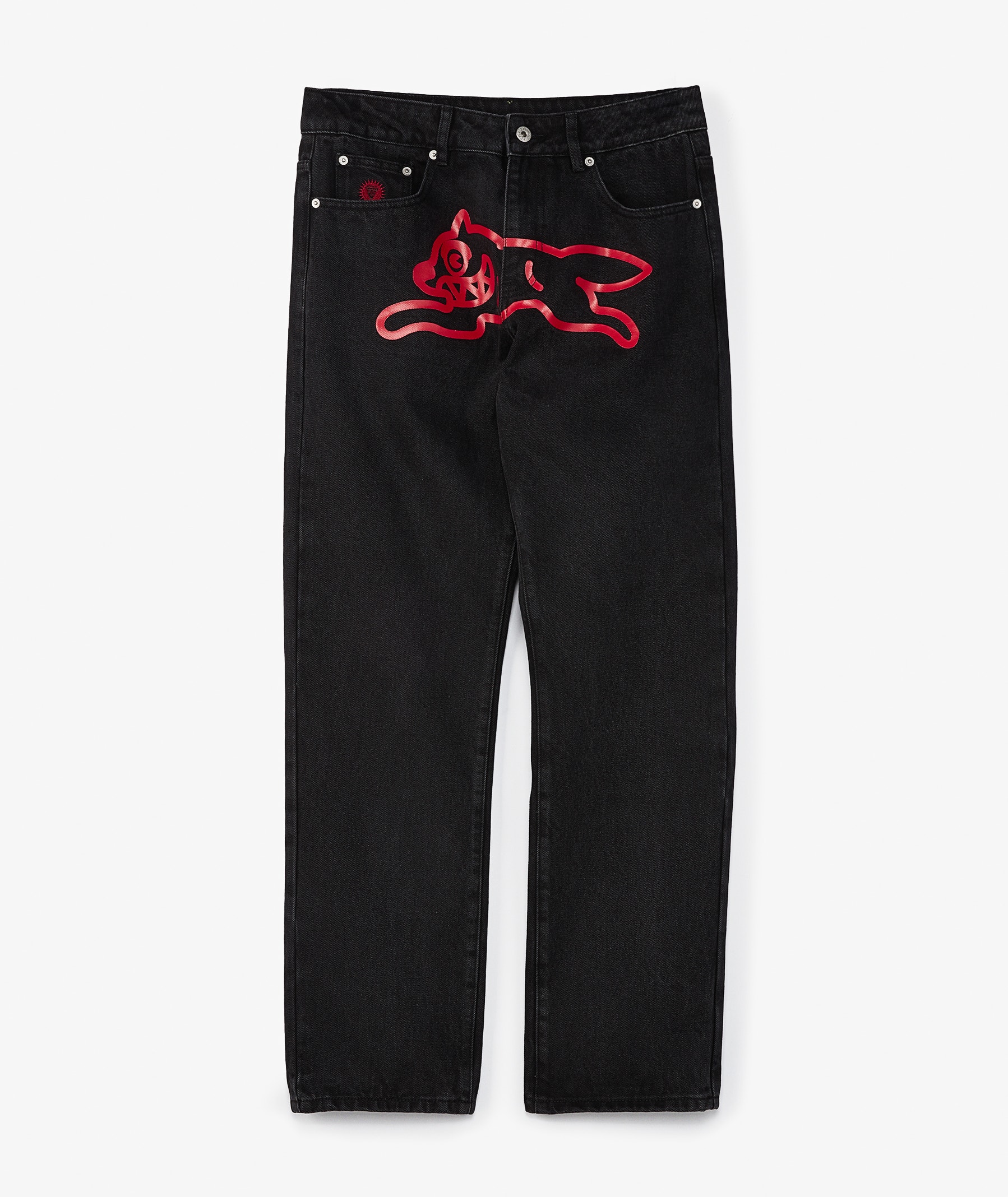 Icecream Running Dog Denim Pants in Black | SVD USA