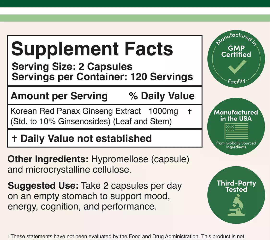 米国Double Wood韓国産高麗人参 - 1本 | ソーダギフト