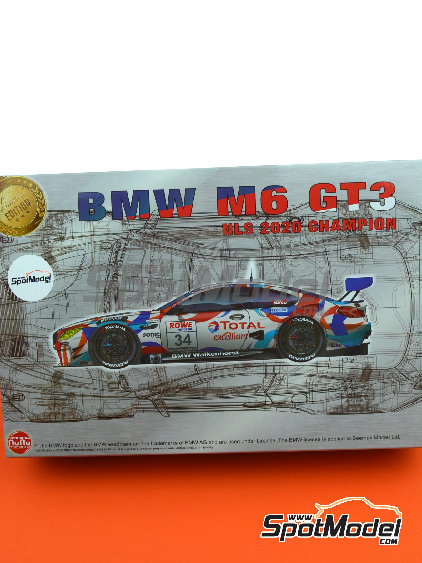 Nunu PN24042: Car scale model kit 1/24 scale - BMW M6 GT3