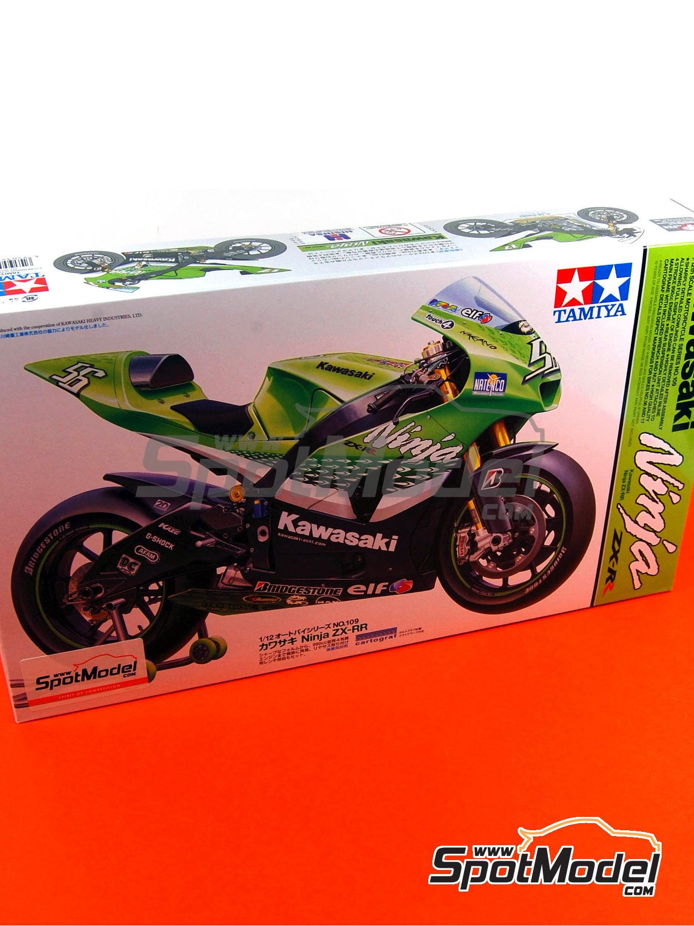 Tamiya 14109: Motorbike scale model kit 1/12 scale - Kawasaki