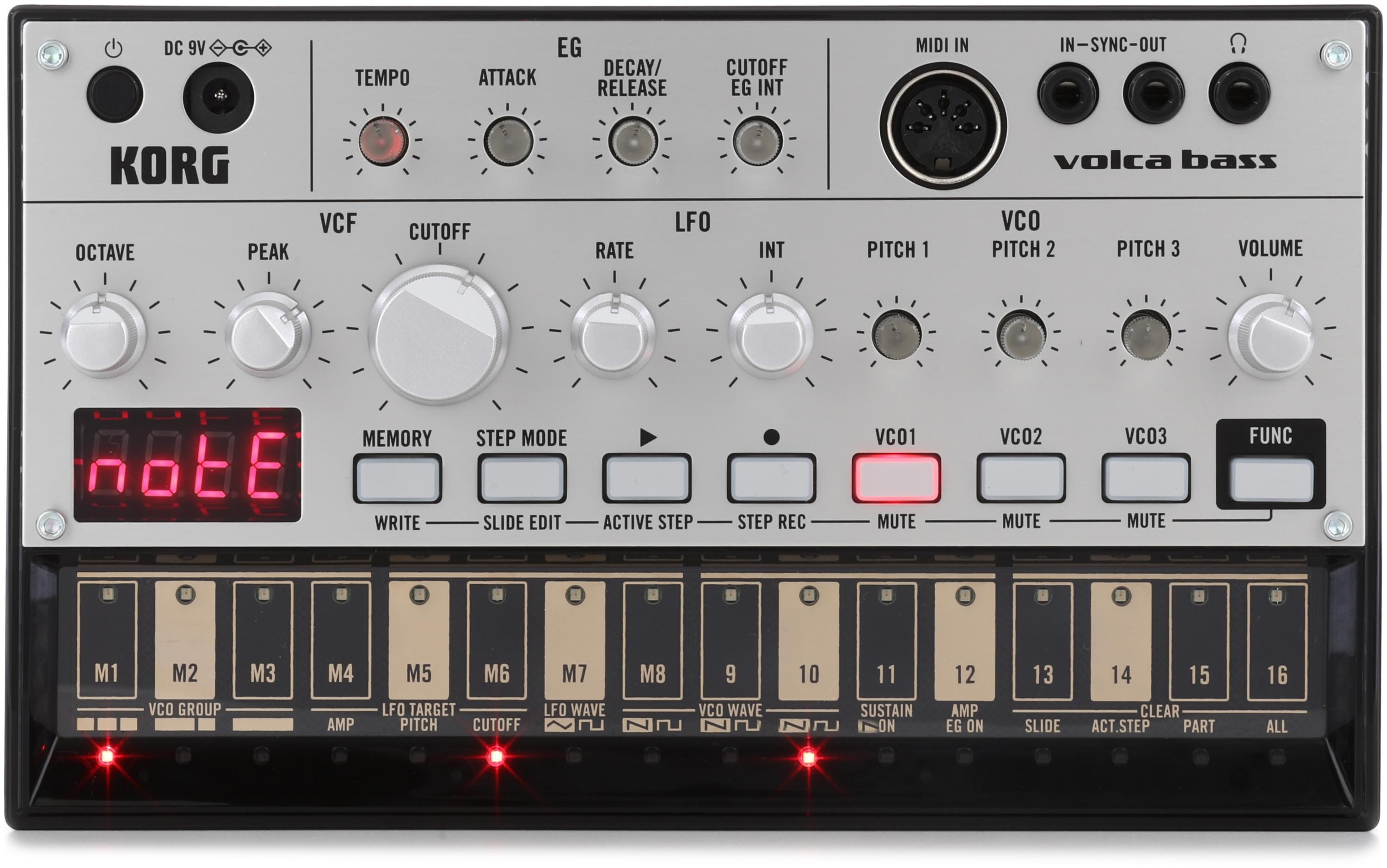 Korg Volca Bass Analog Bass Synth Module and Sequencer | Sweetwater
