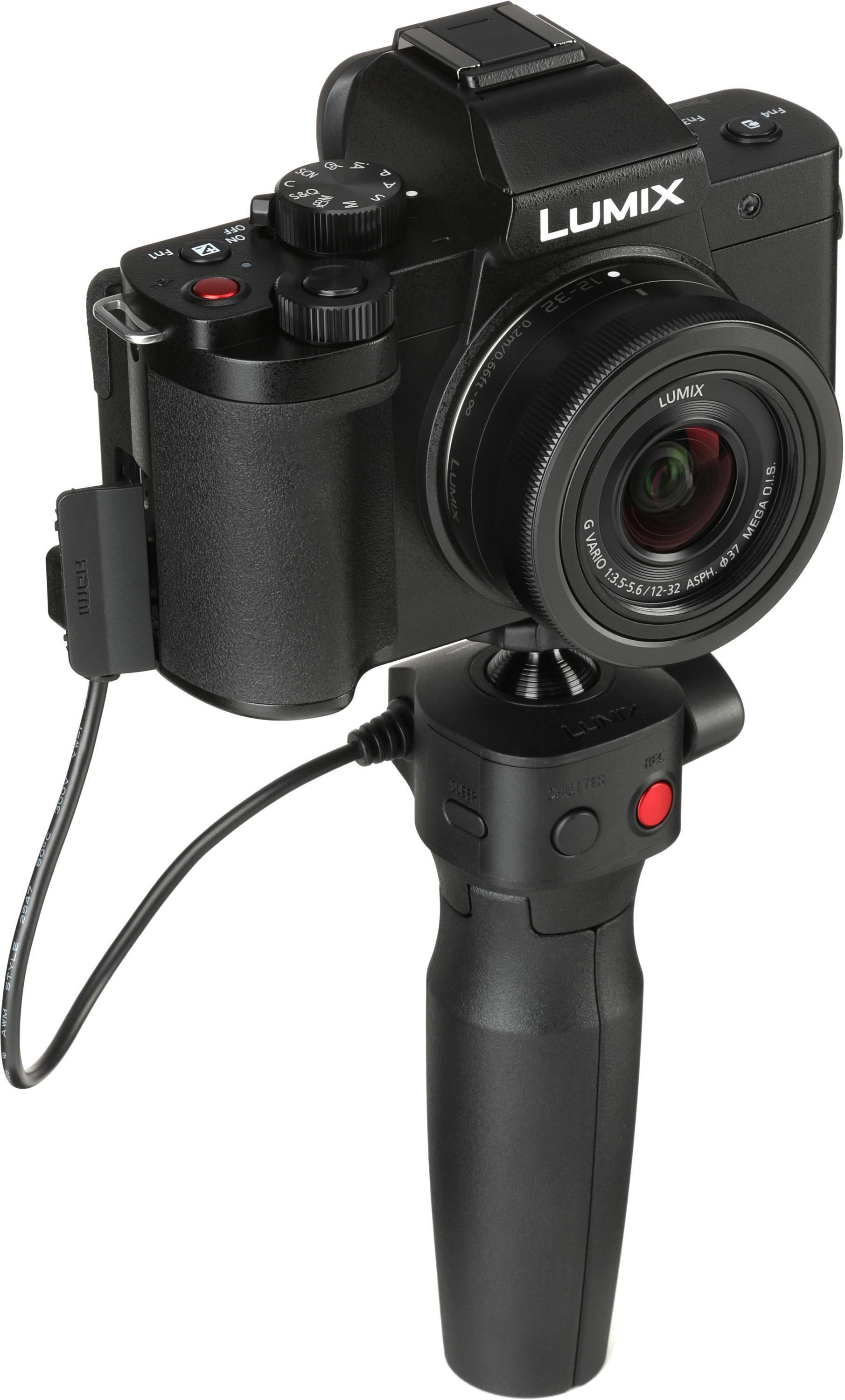 Panasonic Lumix G100D Mirrorless Camera and Lens with Tripod Grip