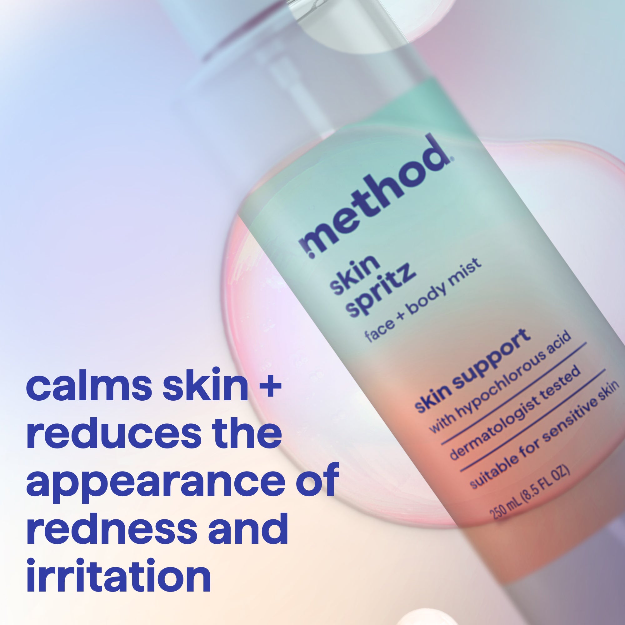 skin spritz face + body mist – method products