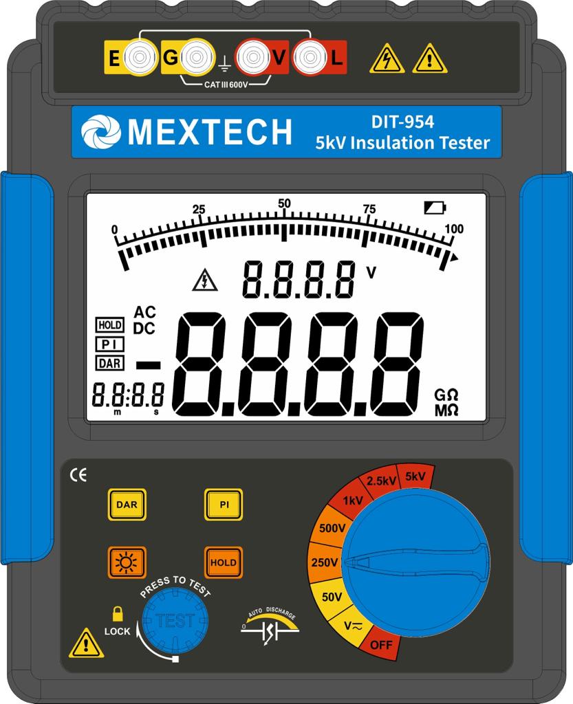 DIGITAL INSULATION TESTER DIT954 - MEXTECH