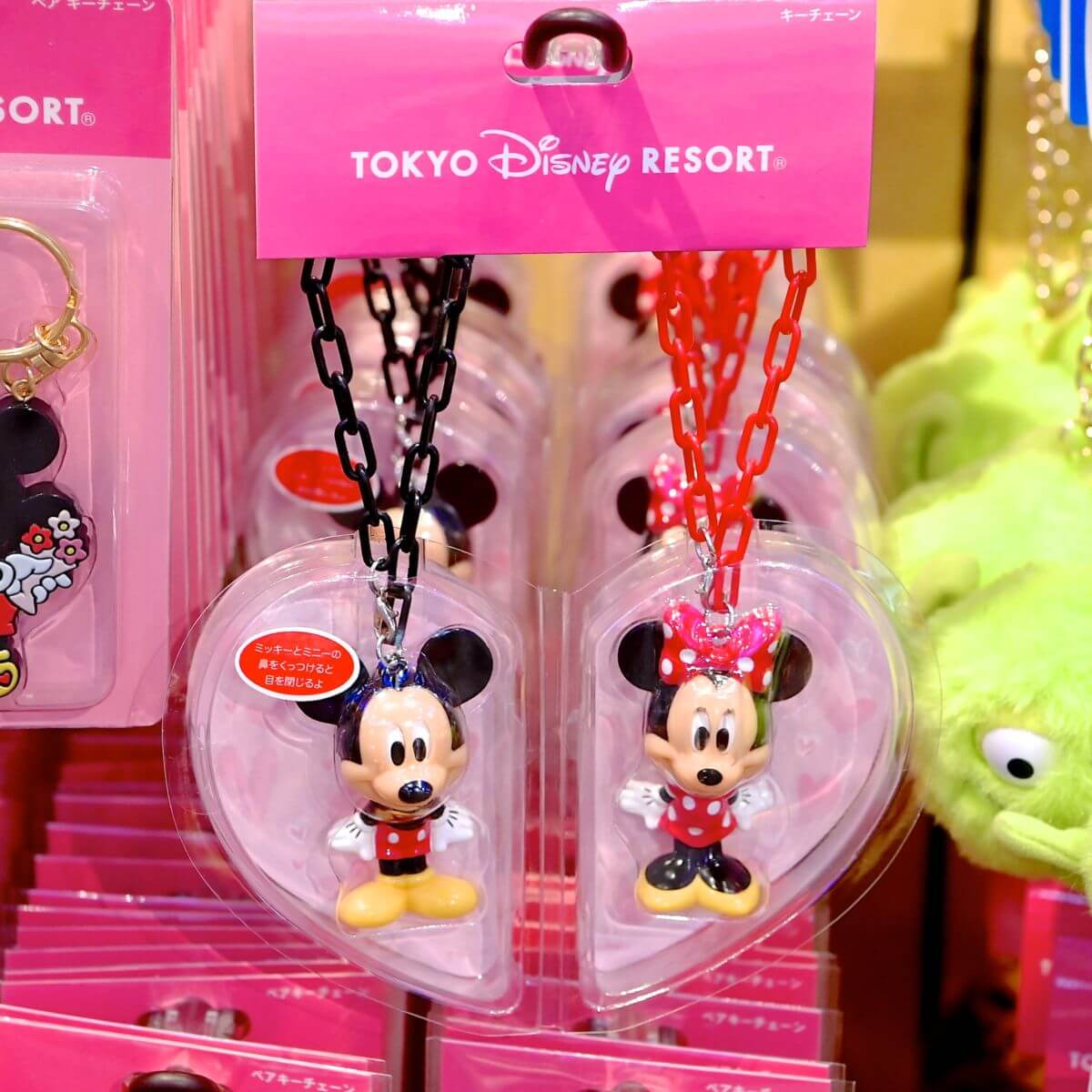 目が閉じるギミック付き！東京ディズニーランド ミッキー＆ミニーキー