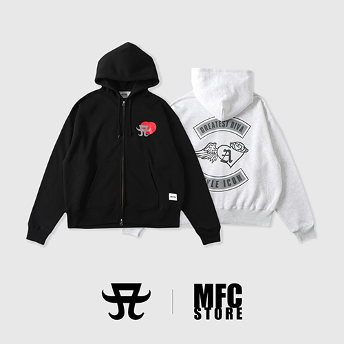 福岡限定 浜崎あゆみ×MFC STORE フーディー パーカー グレー Mサイズ