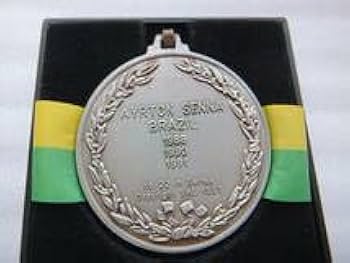 Amazon.co.jp: F1 ワールドチャンピオン アイルトン セナ 記念メダル