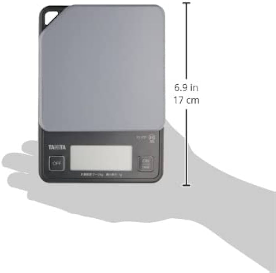Amazon｜タニタ デジタルクッキングスケール グレー 最大計量2kg 最小