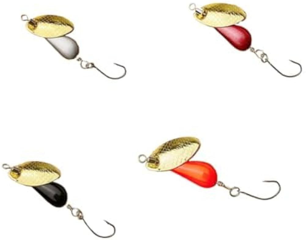 Amazon.co.jp: インライン スピナー ヌメヌメ 渓流ルアー 4色セット