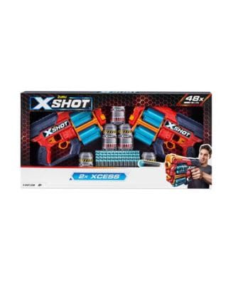 Amazon.com: X-Shot Excel Double Xcess Foam Dart Blaster Combo Pack