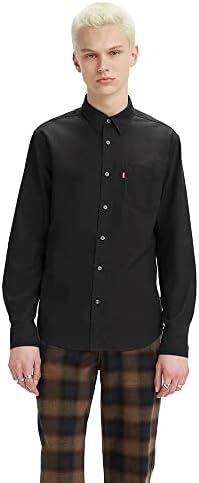 Levi's Men's 85748-0002 Classic 1 Pocket Standard Shirt, Black, L