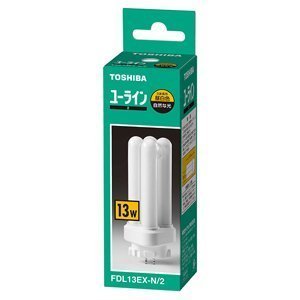 Amazon | 東芝 FDL13EX-N/2 コンパクト形蛍光ランプ13形 昼白色 5個入