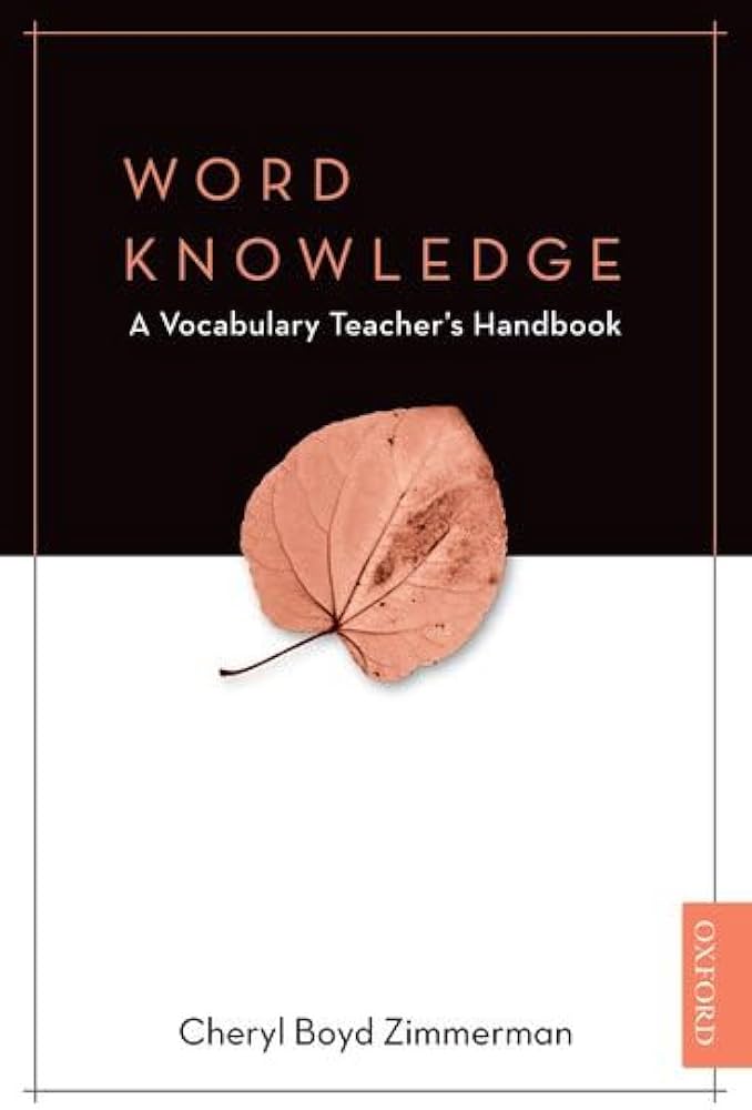 Amazon.com: Word Knowledge: A Vocabulary Teacher's Handbook