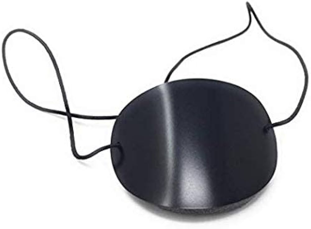 Amazon.com: Vinyl Eye Patch with Elastic Band Black Large Semi