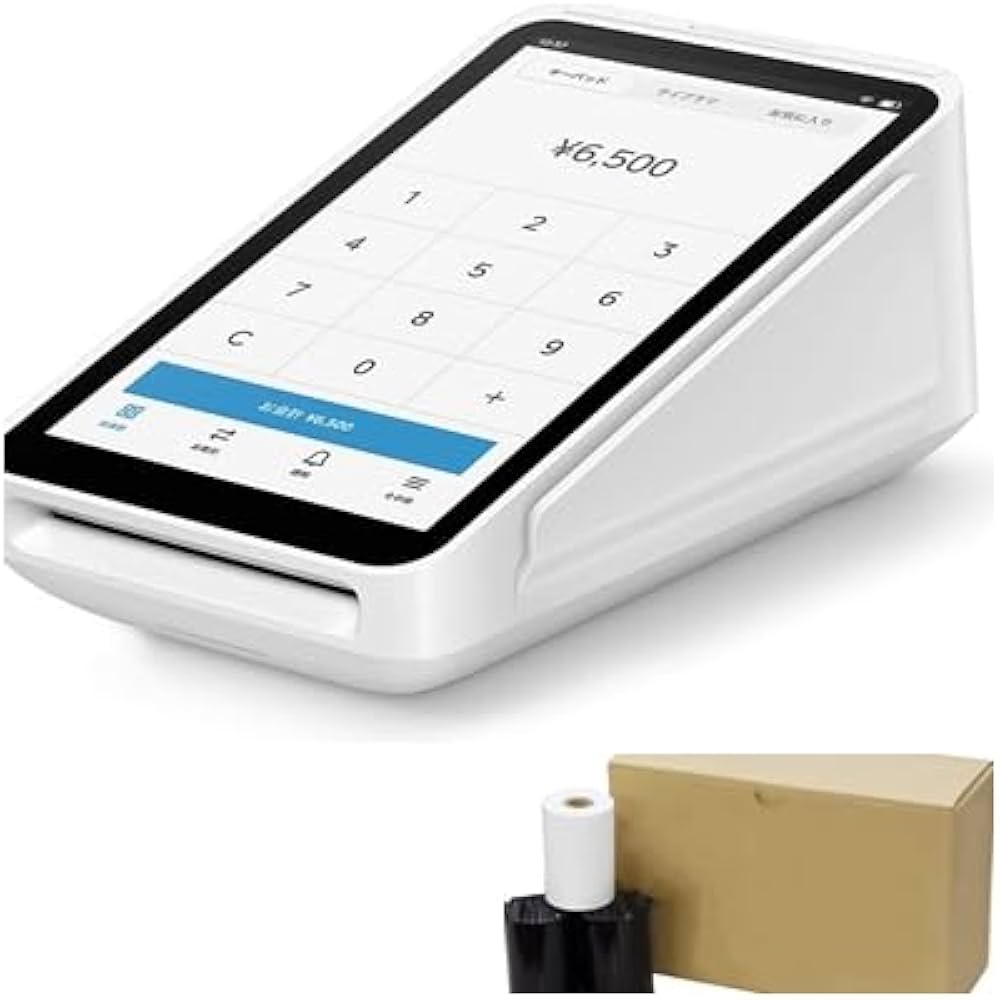 Amazon.co.jp: Square ターミナル + iias オリジナル 感熱紙 1箱