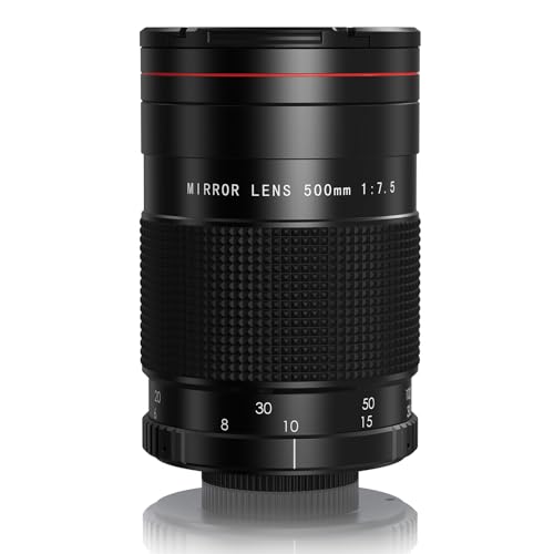 Amazon.co.jp: Lightdow EFミラーレンズ 500mm F7.5 対応Canon 望遠レ