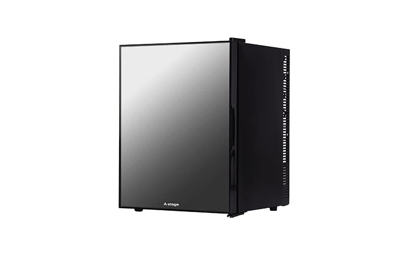 Amazon | A-Stage 1ドア冷蔵庫 40L ペルチェ式 ミラーガラス (ブラック