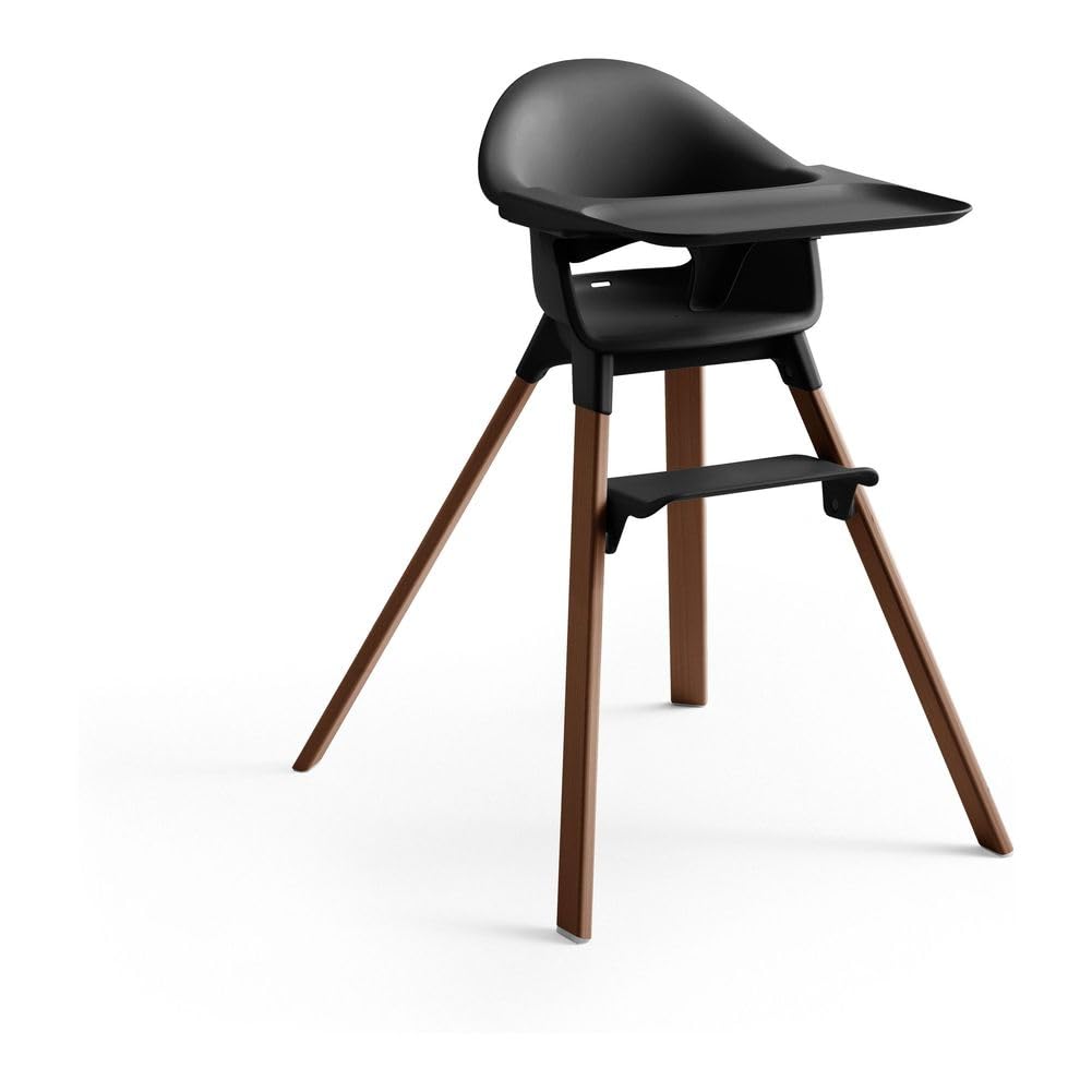 Amazon.com : Stokke Clikk High Chair, Black/Warm Brown - All-in