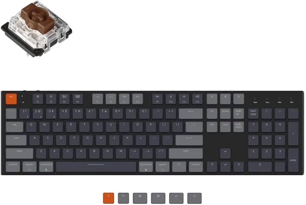 Amazon | Keychron K5 ワイヤレス・メカニカルキーボード（テンキー付