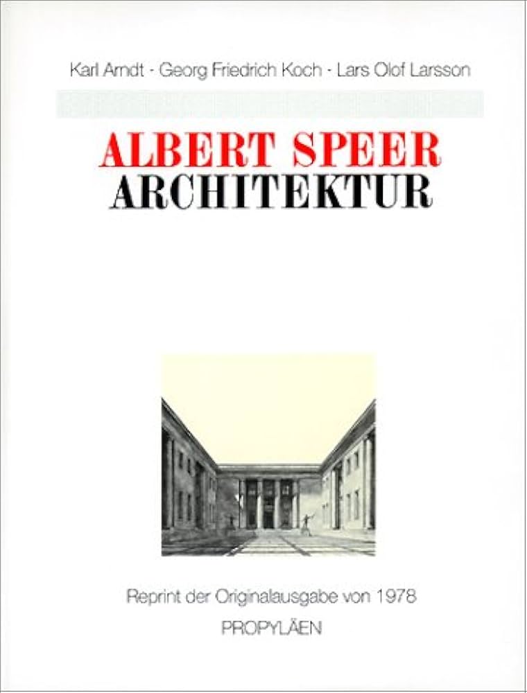 Amazon.com: Architektur. Arbeiten 1933-1942.: 9783549054468: Speer