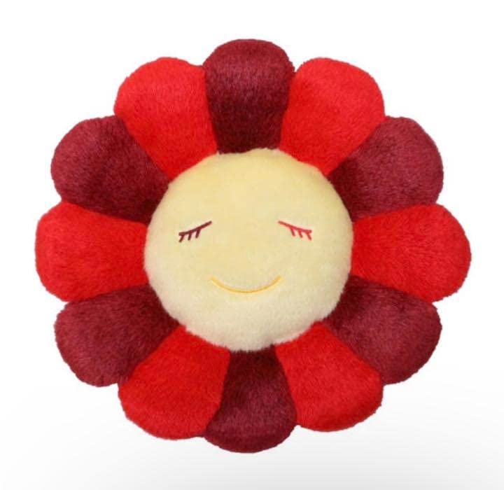 Amazon.co.jp: 村上隆 フラワー カイカイキキ お花 レッド クッション