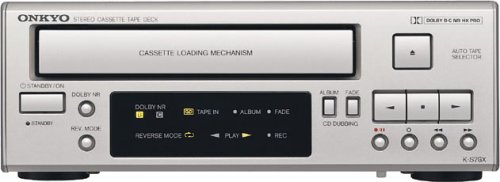 Amazon.co.jp: ONKYO FR オートリバースカセットデッキ シルバー K