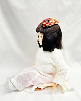 Amazon | 着せ替え人形(中）ボブ リボン付き 着せ替え人形 日本人形