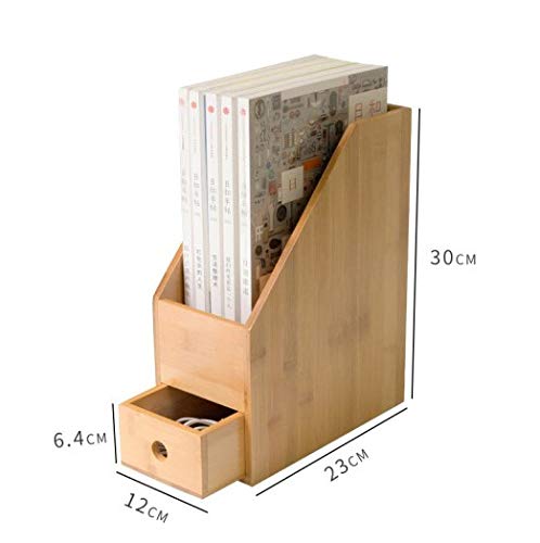 Amazon.co.jp: 天然楠竹 A4ファイルボックス卓上収納ラック 書類ケース