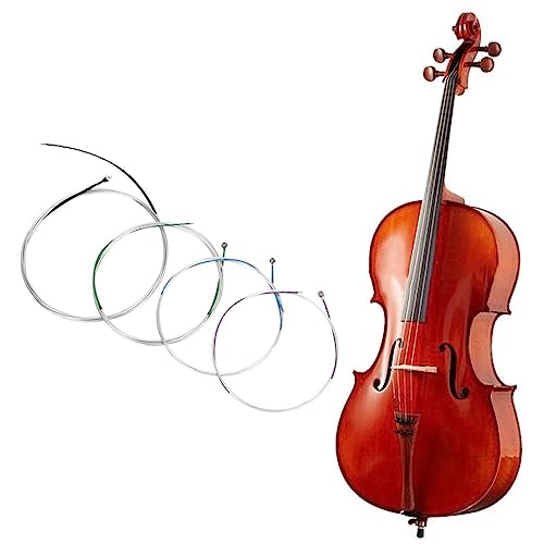 Amazon | 4/4 チェロ弦、シルバー楽器弦交換 C-G-D-A チェロ弦セット