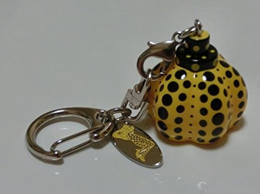 Amazon | 直島限定 草間彌生 かぼちゃキーホルダー（黄） | Kusama