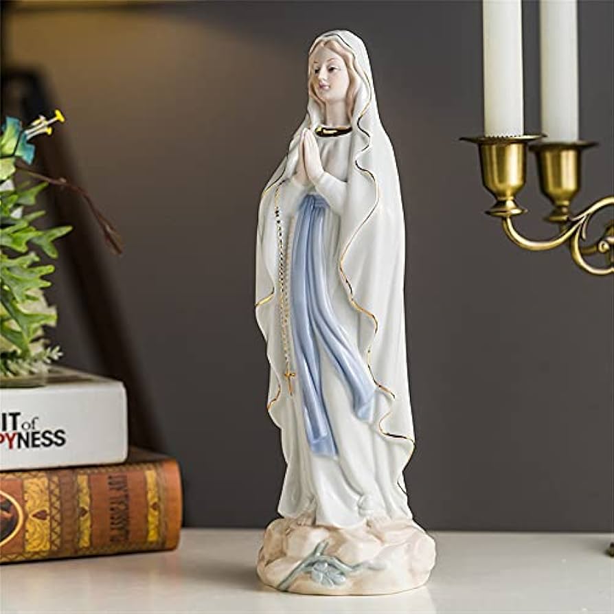 Amazon.co.jp: マリア像 マドンナ 祈り 聖母マリア彫像 聖なる置物