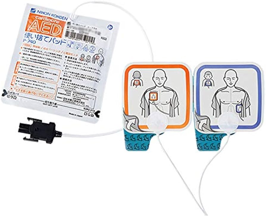 Amazon | 日本光電 AED-3100用 使い捨てパッド P-740 【1枚組】 | AED