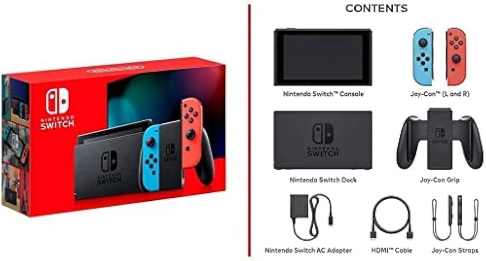 Amazon.com: Nintendo Switch Deluxe Holiday Bundle: Neon Blue and