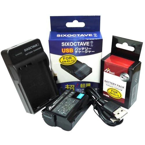 Amazon | str 純正EN-EL15bより18%増の2250mAh大容量 ニコン 互換