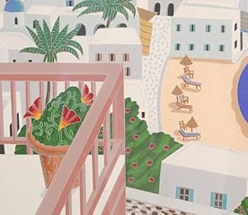 Amazon | トーマス・マックナイト 「ミコノスパノラマ」 海 絵画 風景