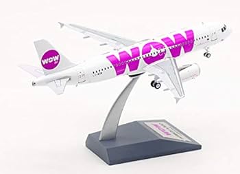 JFOX Iceland WOW Air Airbus A320 LZ-WOW 1/200 diecast plane model