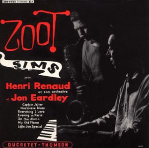 Jutta Hipp with Zoot Sims (Blue Note) 1956」ズートの独断場的