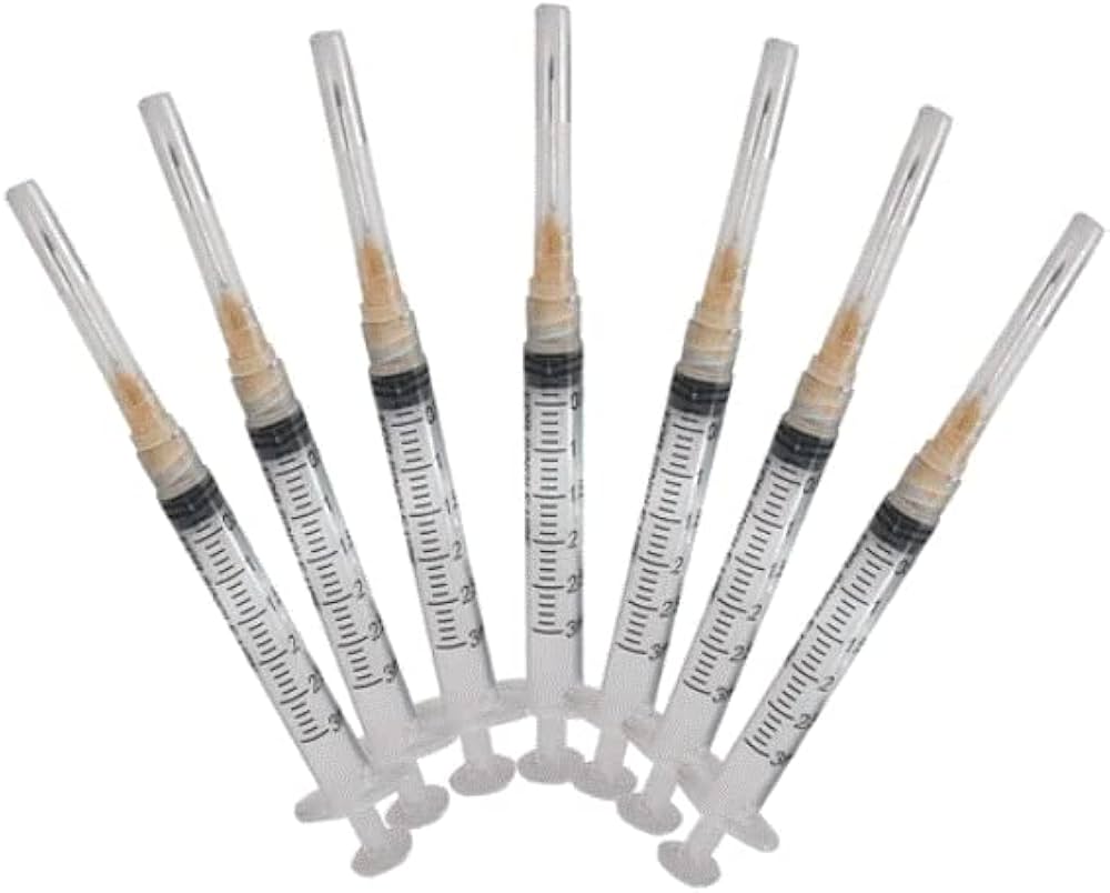 Amazon.com: NANOSHARPS Syringe 3ML Luer Lock with 25Ga 5/8 (Pack