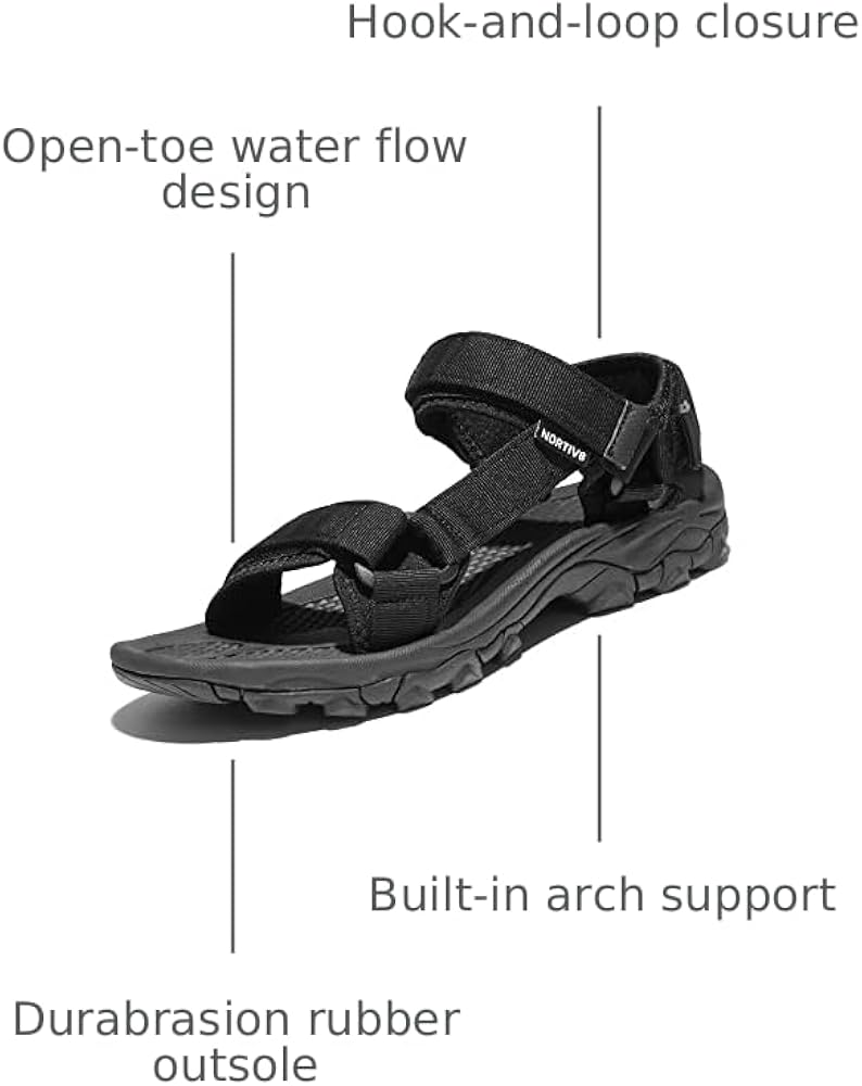 Amazon.com | NORTIV 8 Men's Sandals Hiking Sports Lightweight