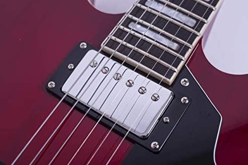 Amazon | GROTE Jazz Electric Guitar Semi-Hollow Body (Red