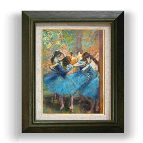 Amazon.co.jp: ドガ 青い踊り子たち F4 油絵直筆仕上げ 479×389mm 額縁