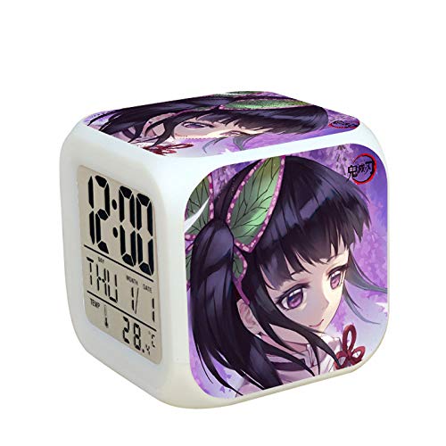 Amazon.co.jp: 鬼滅の刃 置き時計 目覚まし時計 光る時計 LED デジタル