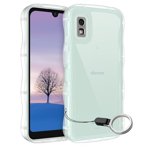 Amazon.co.jp: AQUOS wish3 ケース クリア ウェーブ SH-53D TPU波状の