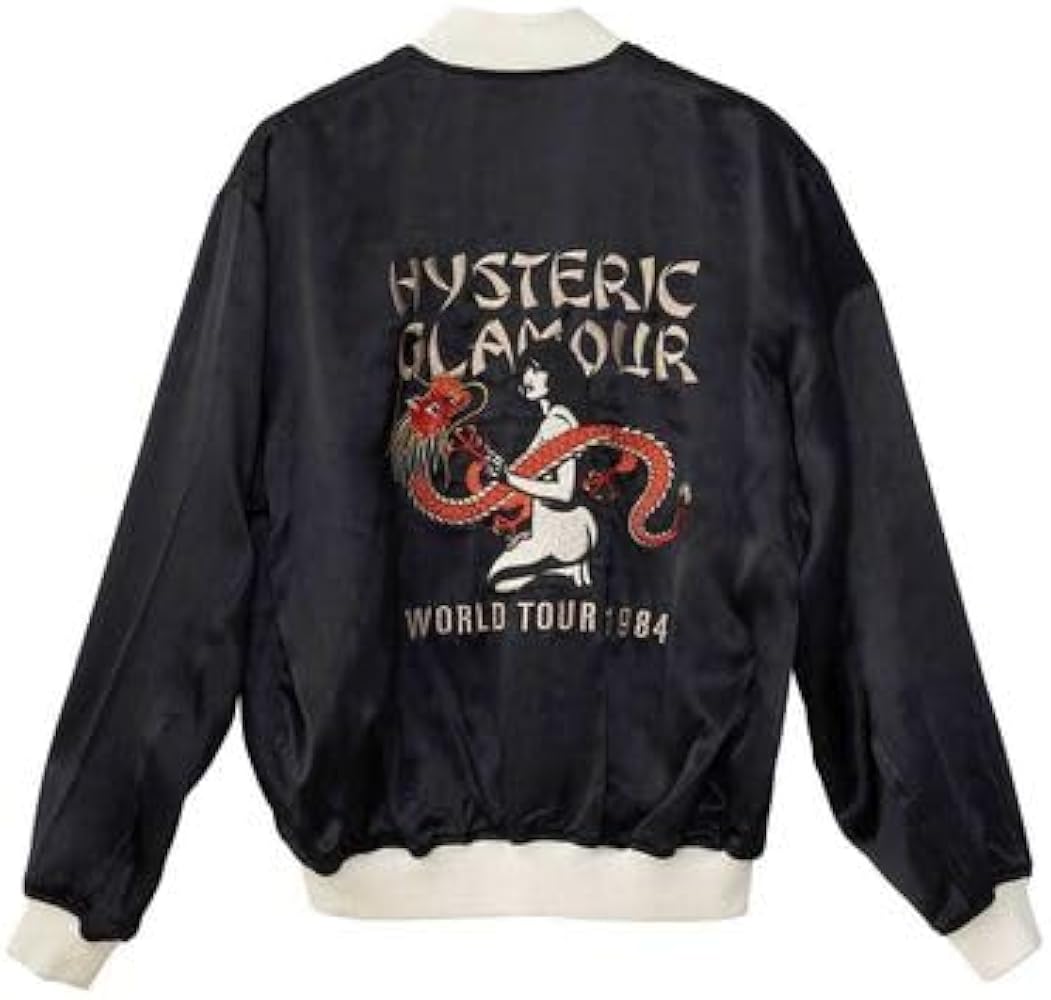 ヒステリックグラマー レーヨンスカジャン Fフリー ヒスガールの刺繍