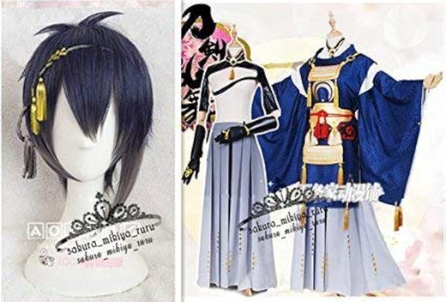 Amazon.co.jp: 【dongchendedian】刀剣乱舞 三日月宗近 コスプレ衣装+