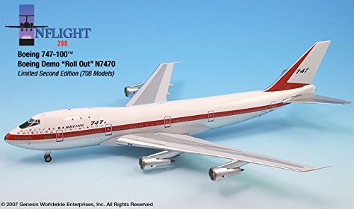 Amazon.com: Rollout Livery Boeing 747-100 Airplane Miniature Model
